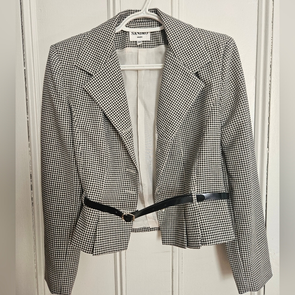 Sandro Paris Jackets & Blazers - Sandro Paris Checkered Blazer